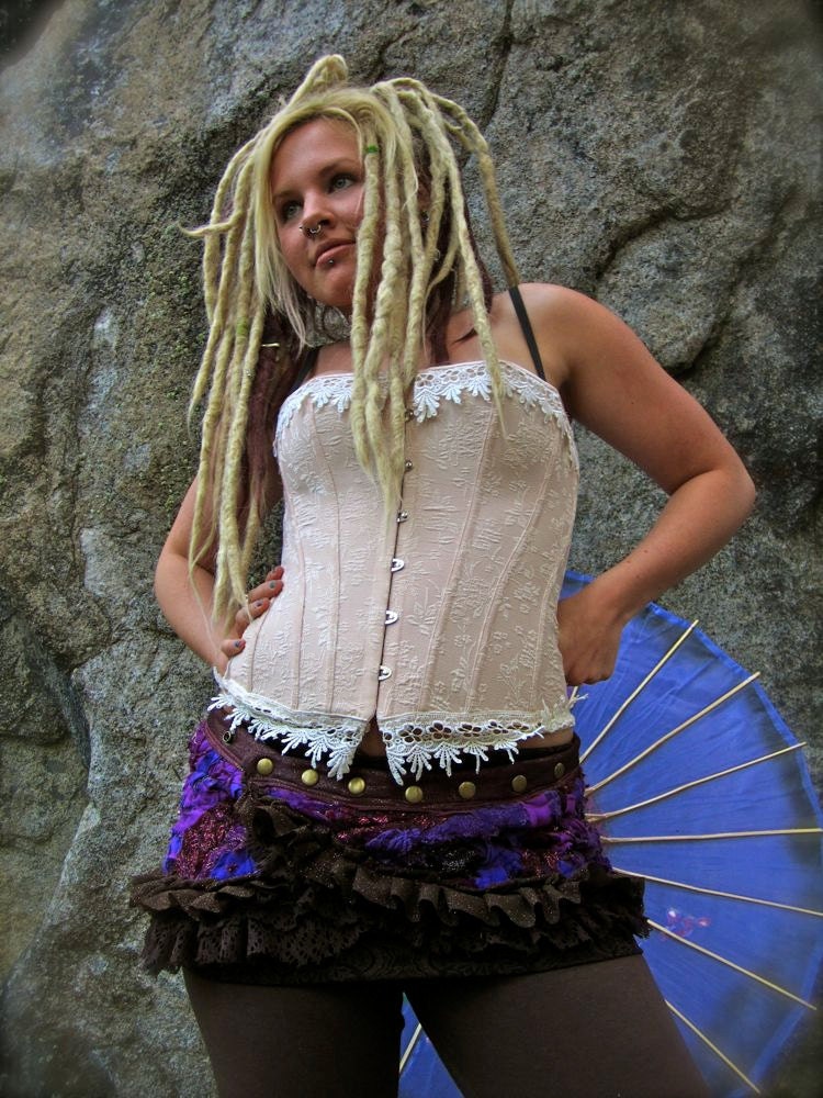 ON SALE Purple Wrap Festival Skirt with Stash Pocket