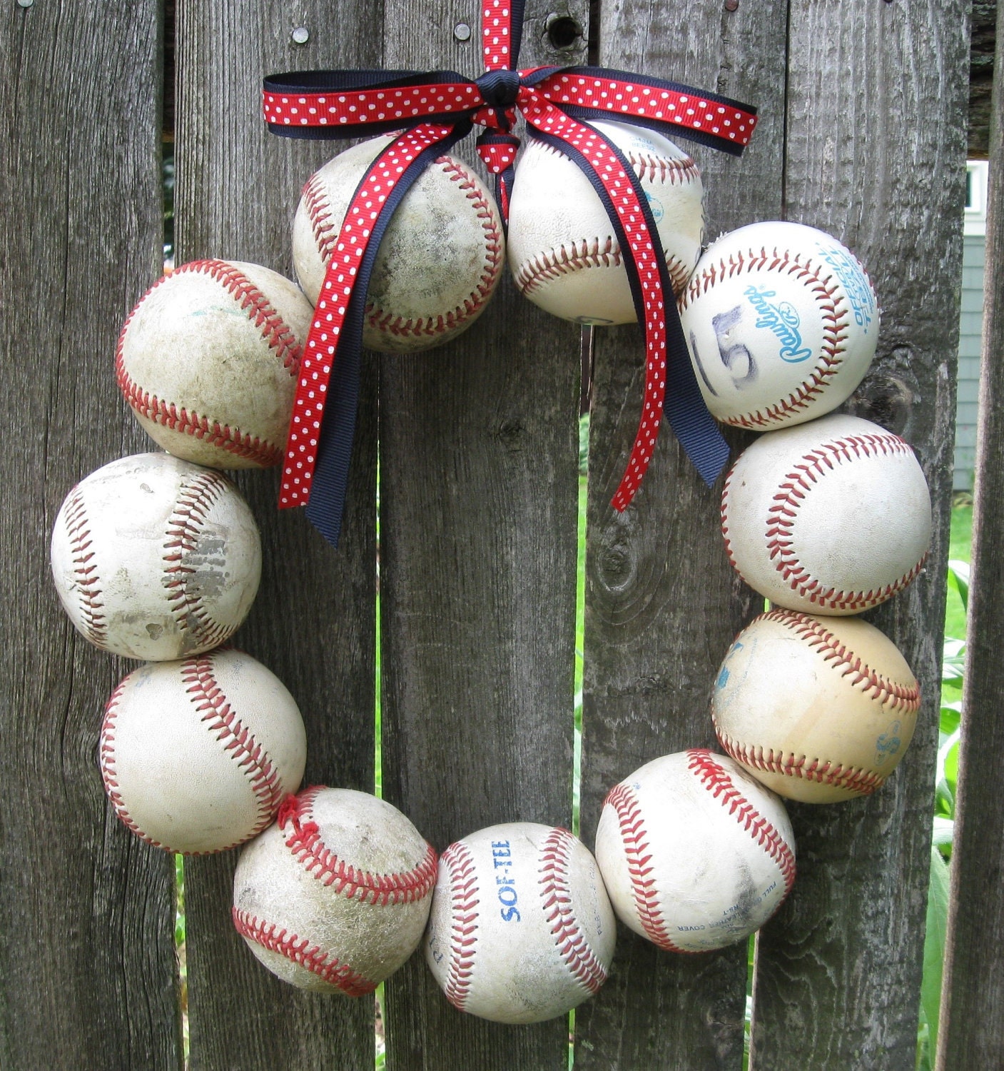 Boston Red Sox Baseball Love Wreath - Without Hat