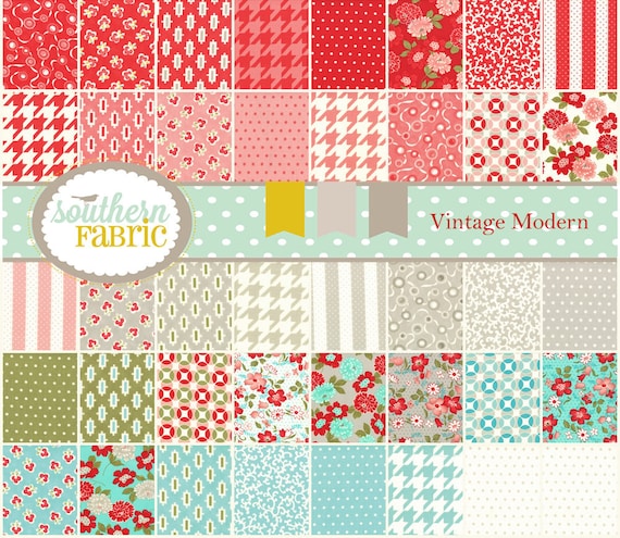 Vintage Modern by Bonnie and Camille --40- 2 1/2 inch Quilt Strips