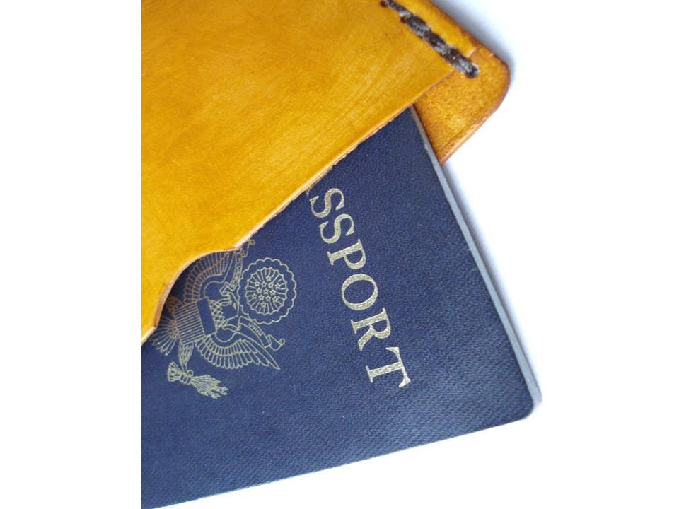 Customizable Leather Passport Cover